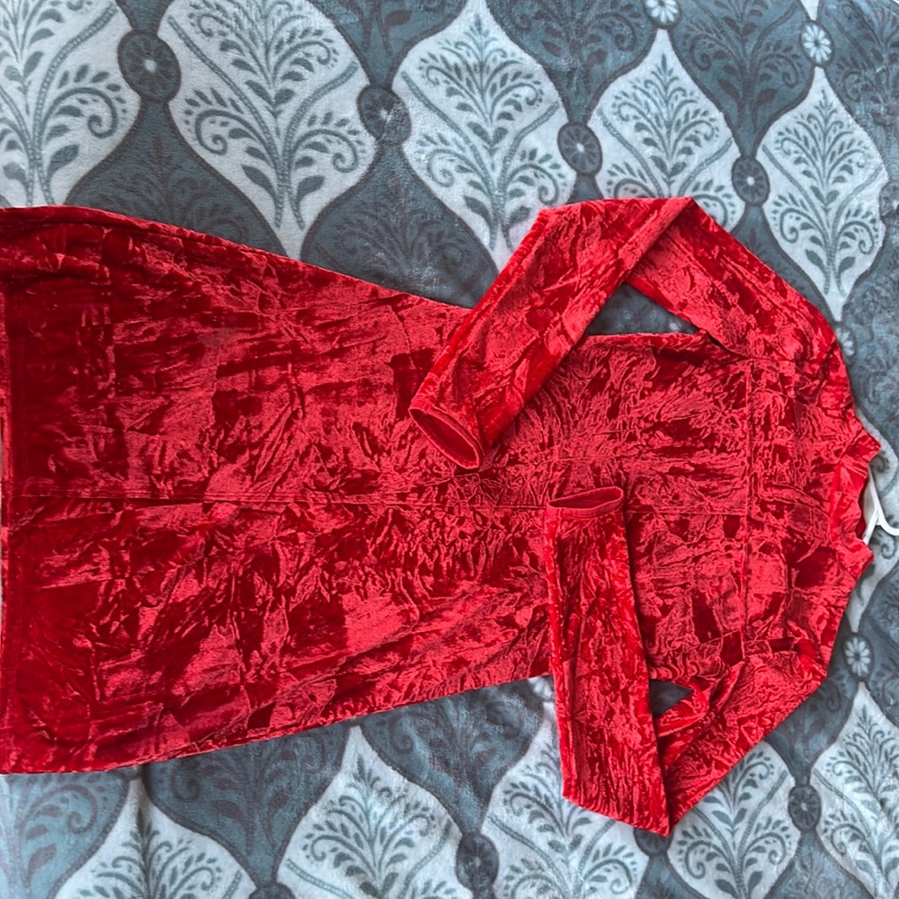 Used S, Urban Outfitters, Red Velvet mini dress